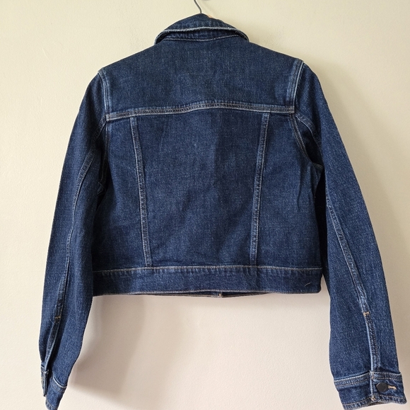 Joe’s Jeans The Cropped Denim Jacket Size Large Dalia Jean NEW - Picture 4 of 5